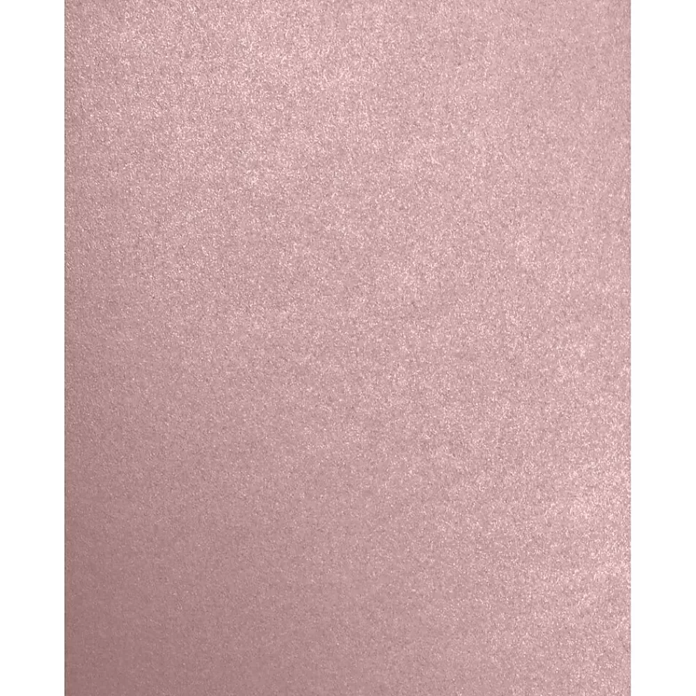 JAM Paper 8.5" x 11" Color Multipurpose Paper, 80 lbs., Misty Rose Metallic, 50 Sheets/Ream (81211-P-M203-50) Hot