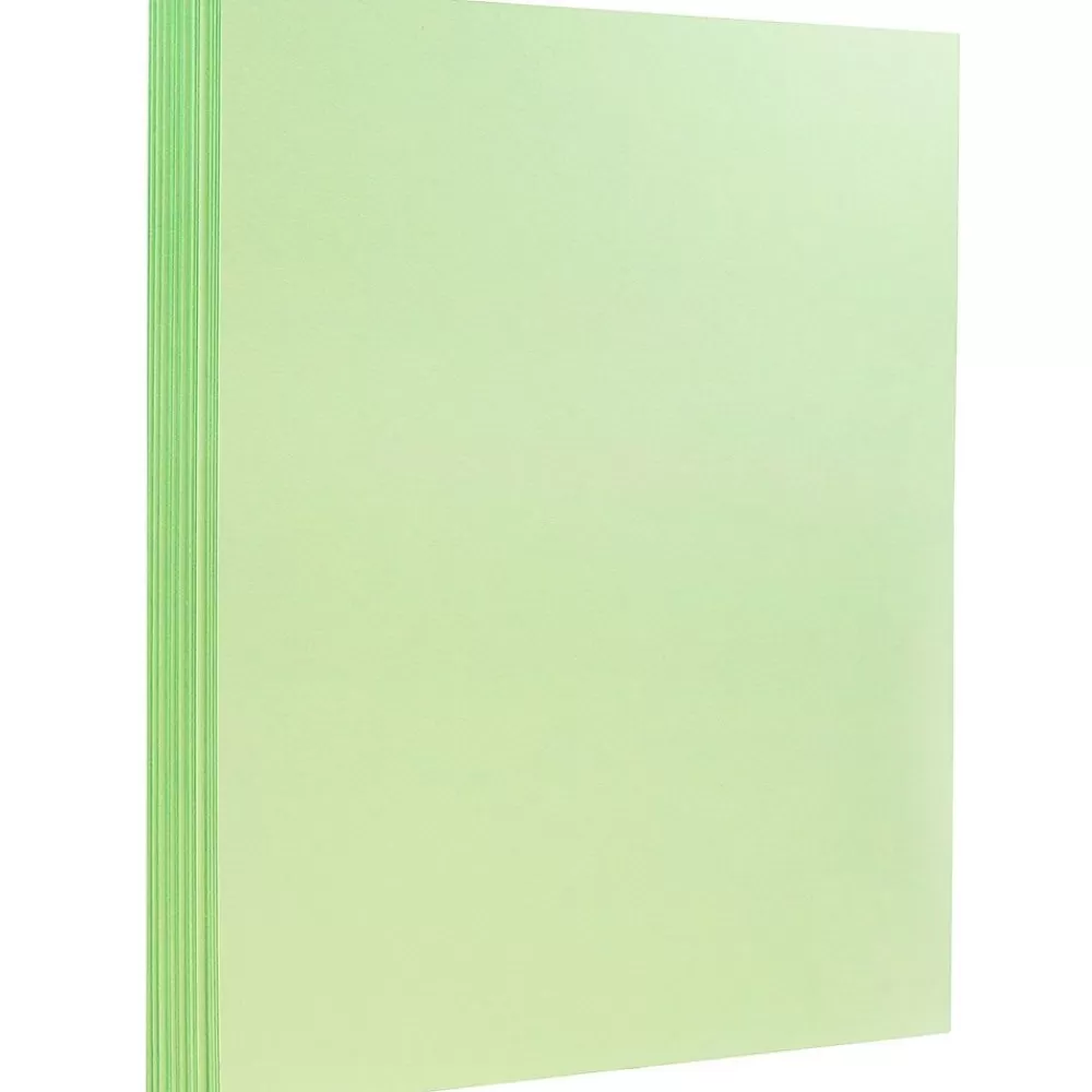 JAM Paper Extra Heavyweight 130 lb. Cardstock Paper, 8.5" x 11", Mint Green, 25 Sheets/Pack (296031635) Clearance