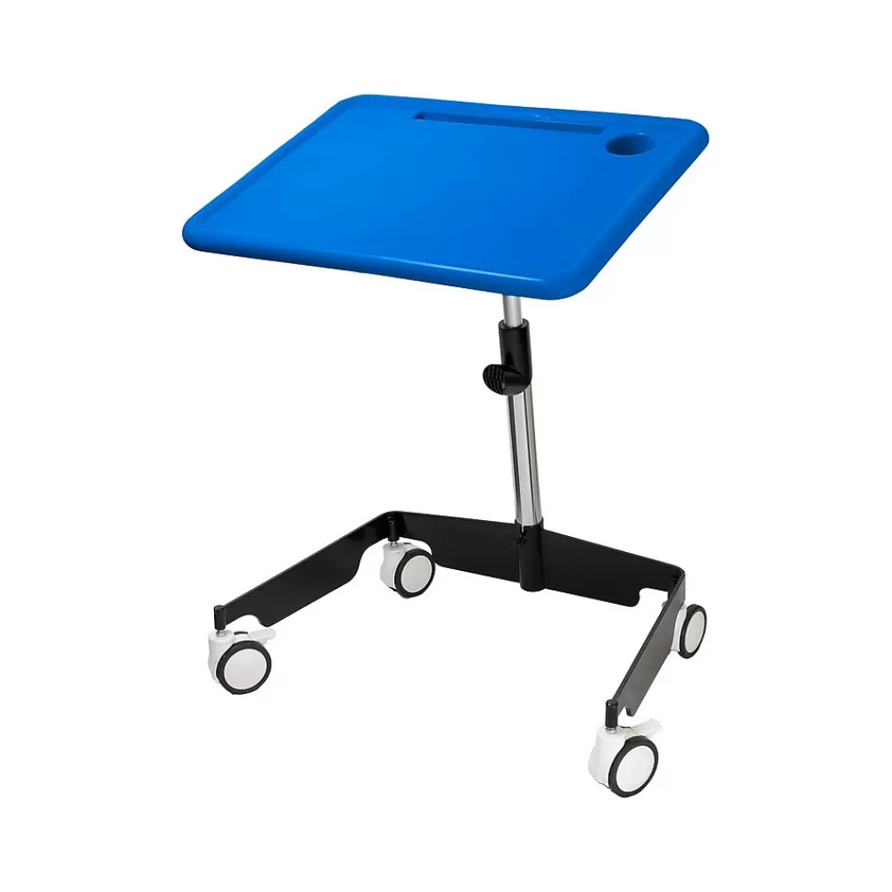 Kore Design Kids Sit-Stand Mobile Student Desk, Adjustable 31-38", Blue Cheap