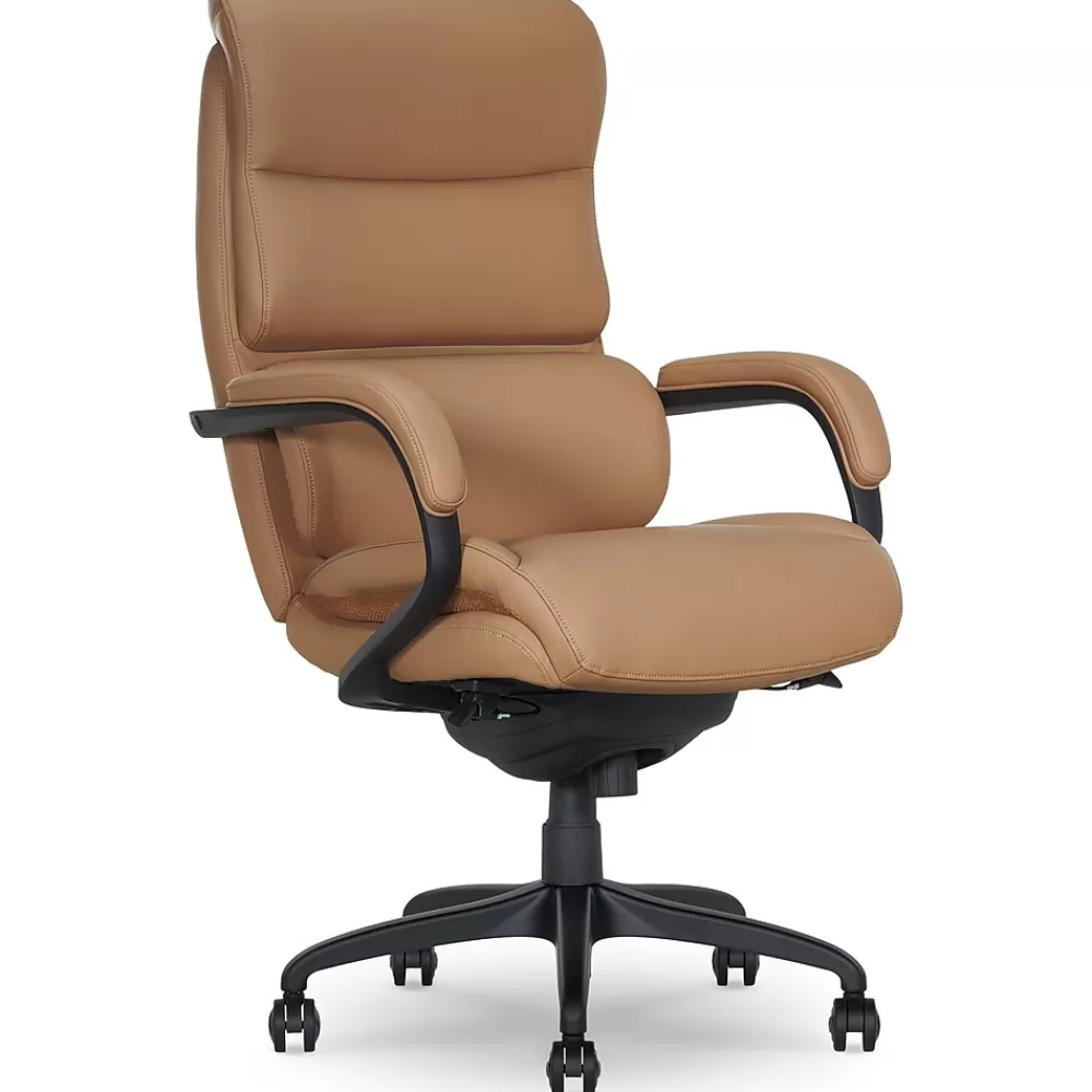 La-Z-Boy Aberdeen Ergonomic Bonded Leather Swivel Executive Chair, Tan (51545-TAN) Best