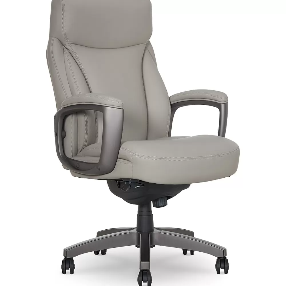 La-Z-Boy Arcadian Ergonomic Bonded Leather Swivel Executive Chair, Beige (60008-BGE) Shop