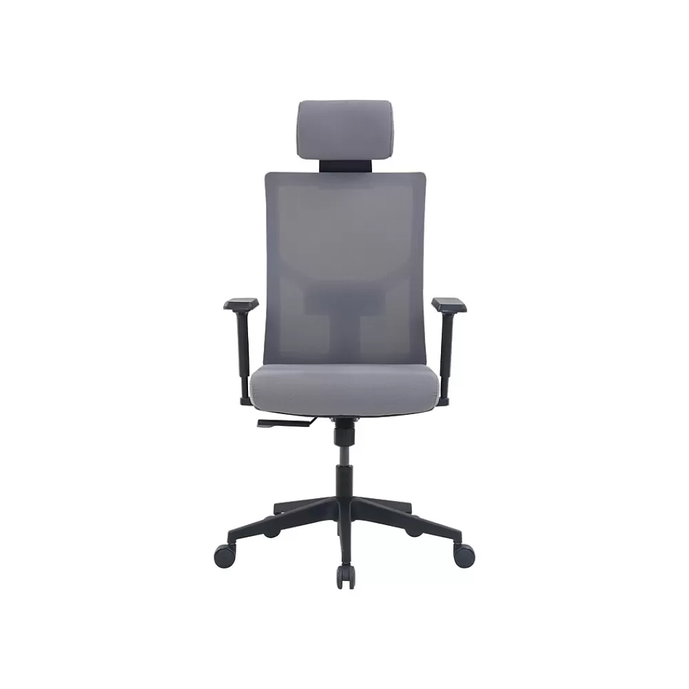 La-Z-Boy Mesh Back Molded Foam Computer and Desk Chair, Gray (51448) Gray/White Best Sale