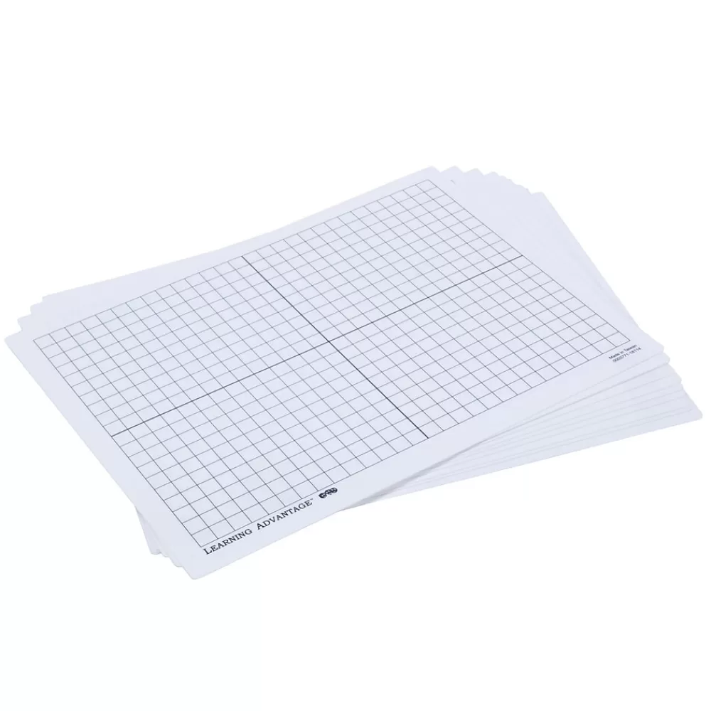 Learning Advantage XY Axis Dry Erase Boards, Set of 10 (CTU7854) Sale
