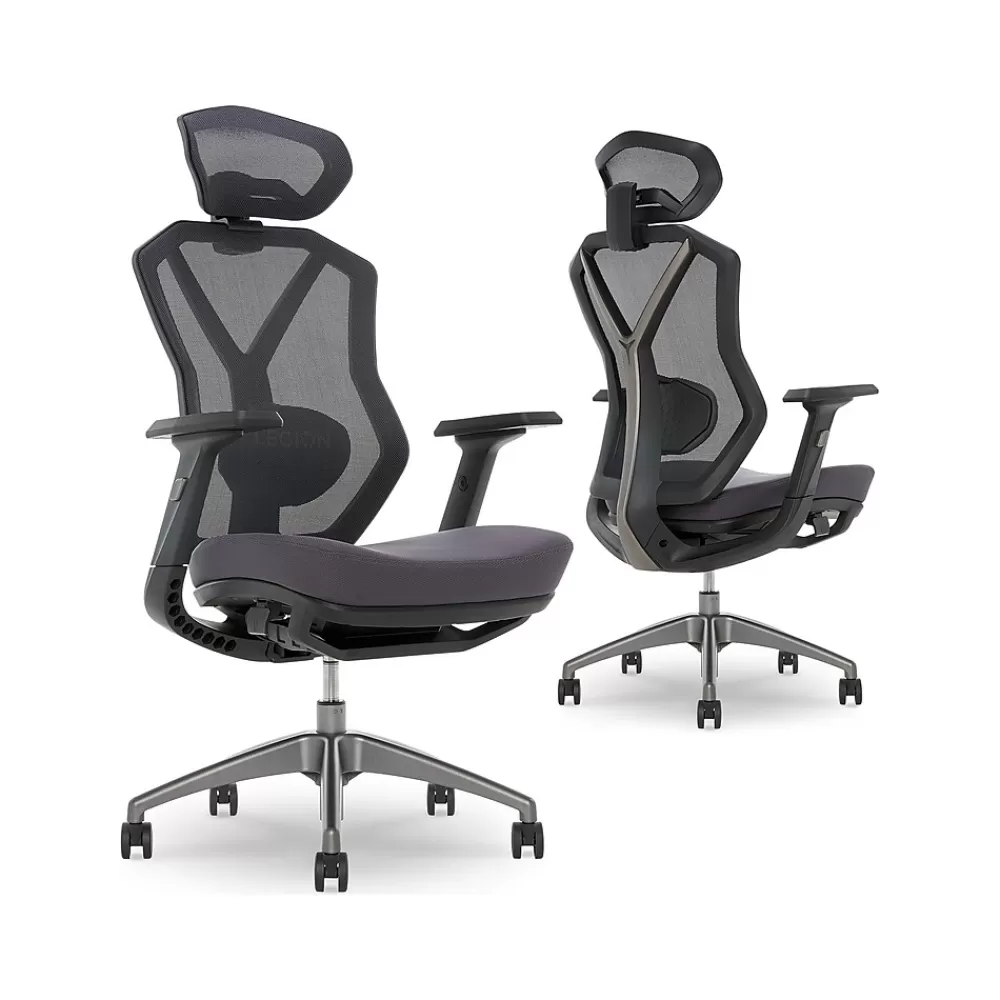 Lenovo Legion Mesh Ergonomic Racing Gaming Chair, Dark Gray (52014DGRY) Outlet