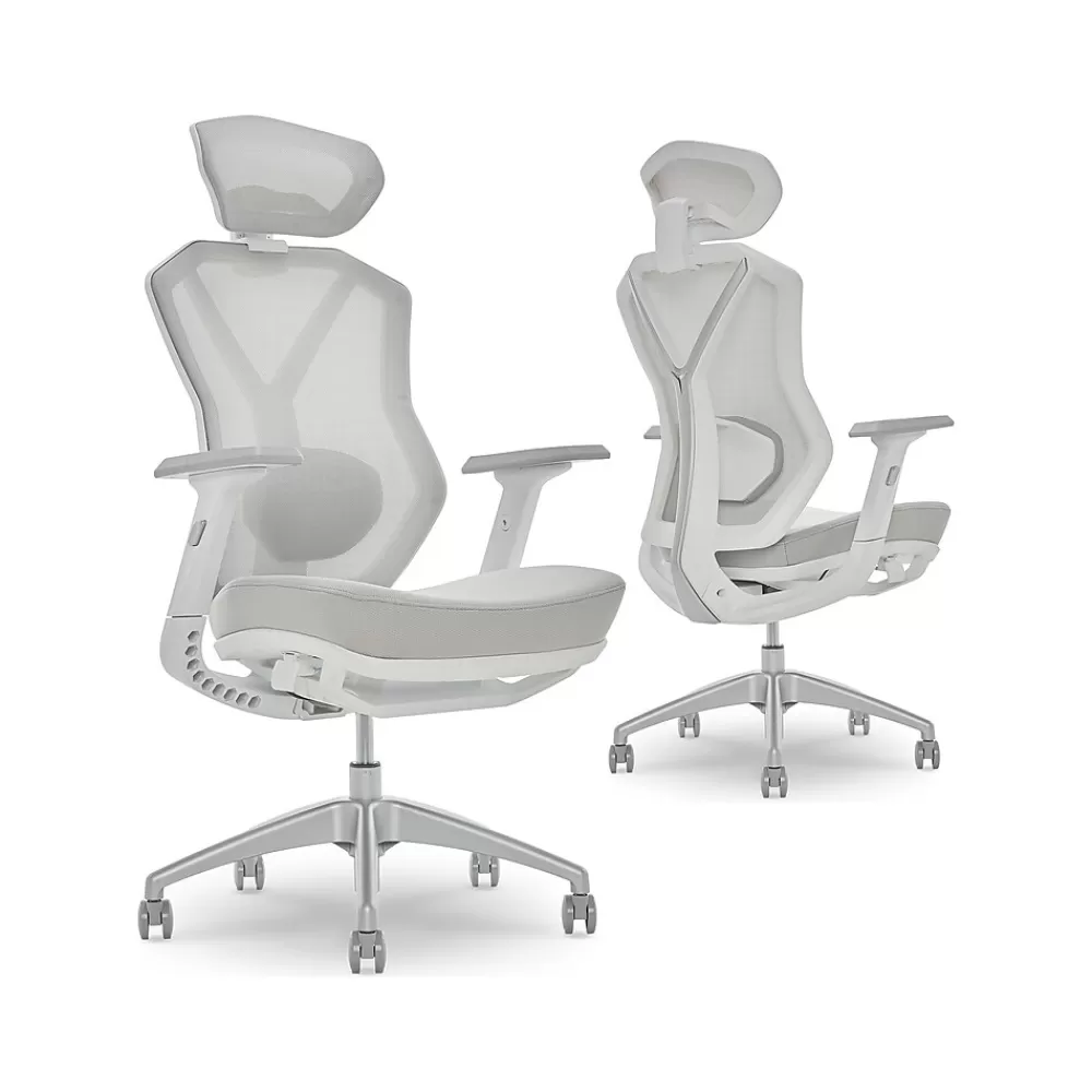 Lenovo Legion Mesh Ergonomic Racing Gaming Chair, Light Gray (52015LGRY) Sale