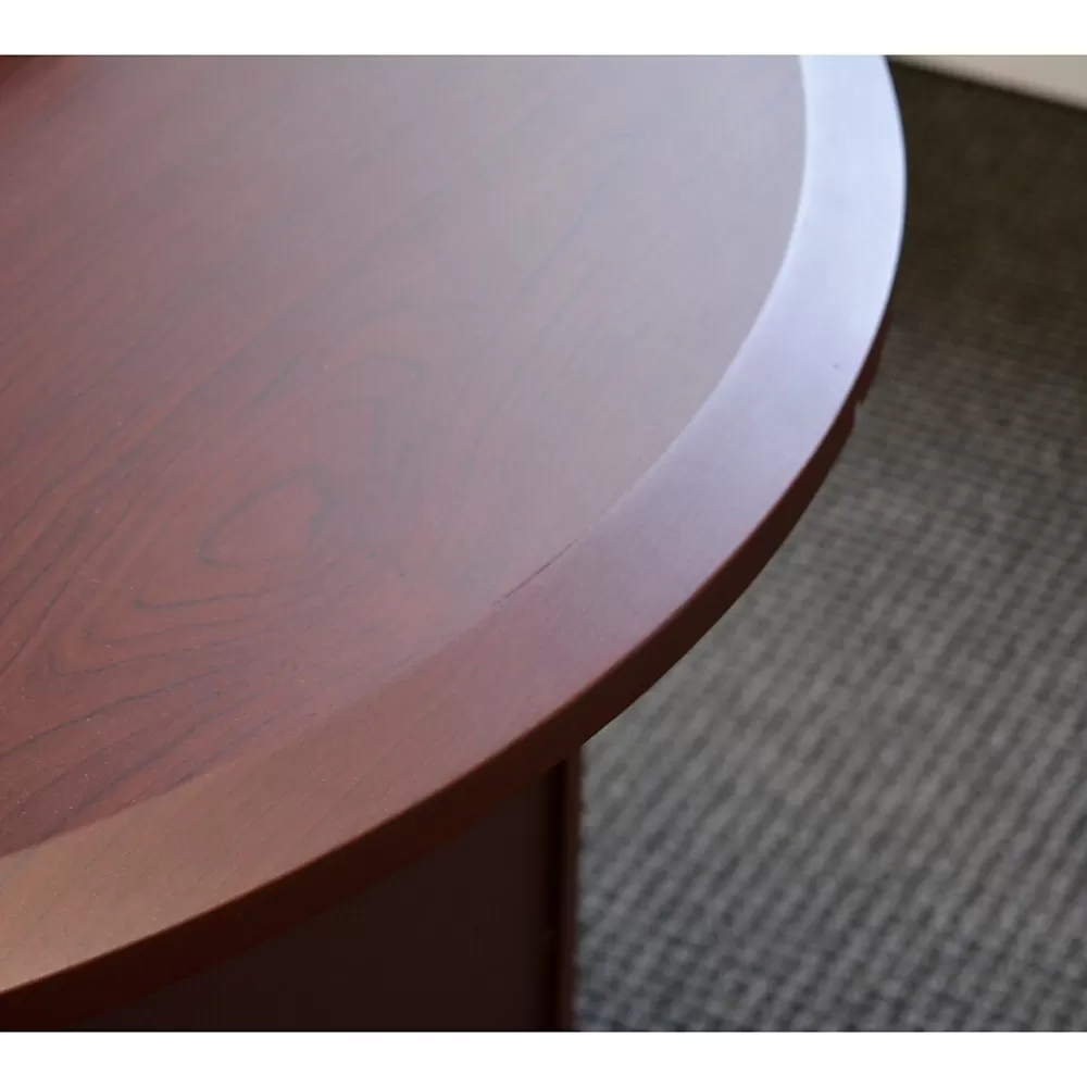 Life Flo LifeFlo Ergonomics Height Adjustable Desk, 36" W x 24" D x 1 1/8" Thick. Double Column. Cherry. (LFO-3624-E2-CH) Best