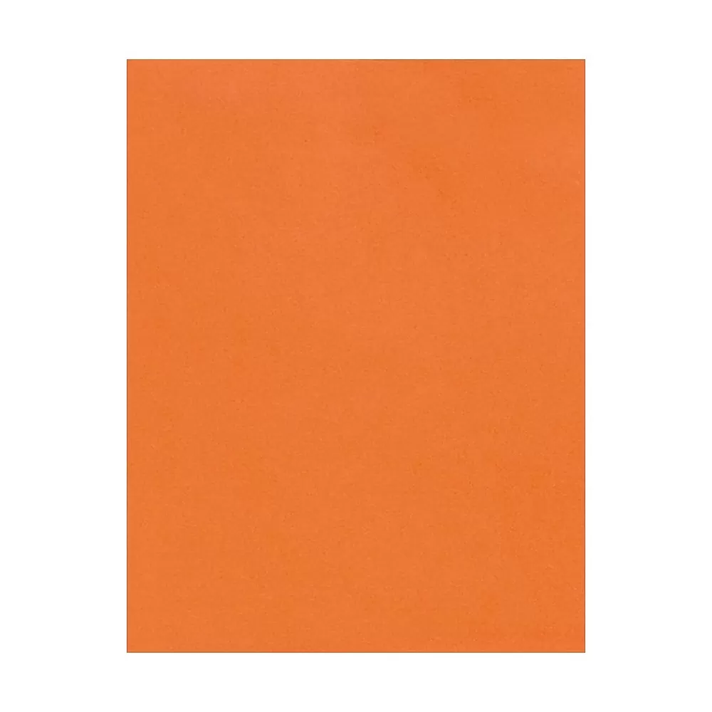 LUX 100 lb. Cardstock Paper, 8.5" x 11", Mandarin, 50 Sheets/Pack (81211-C-55-50) Online