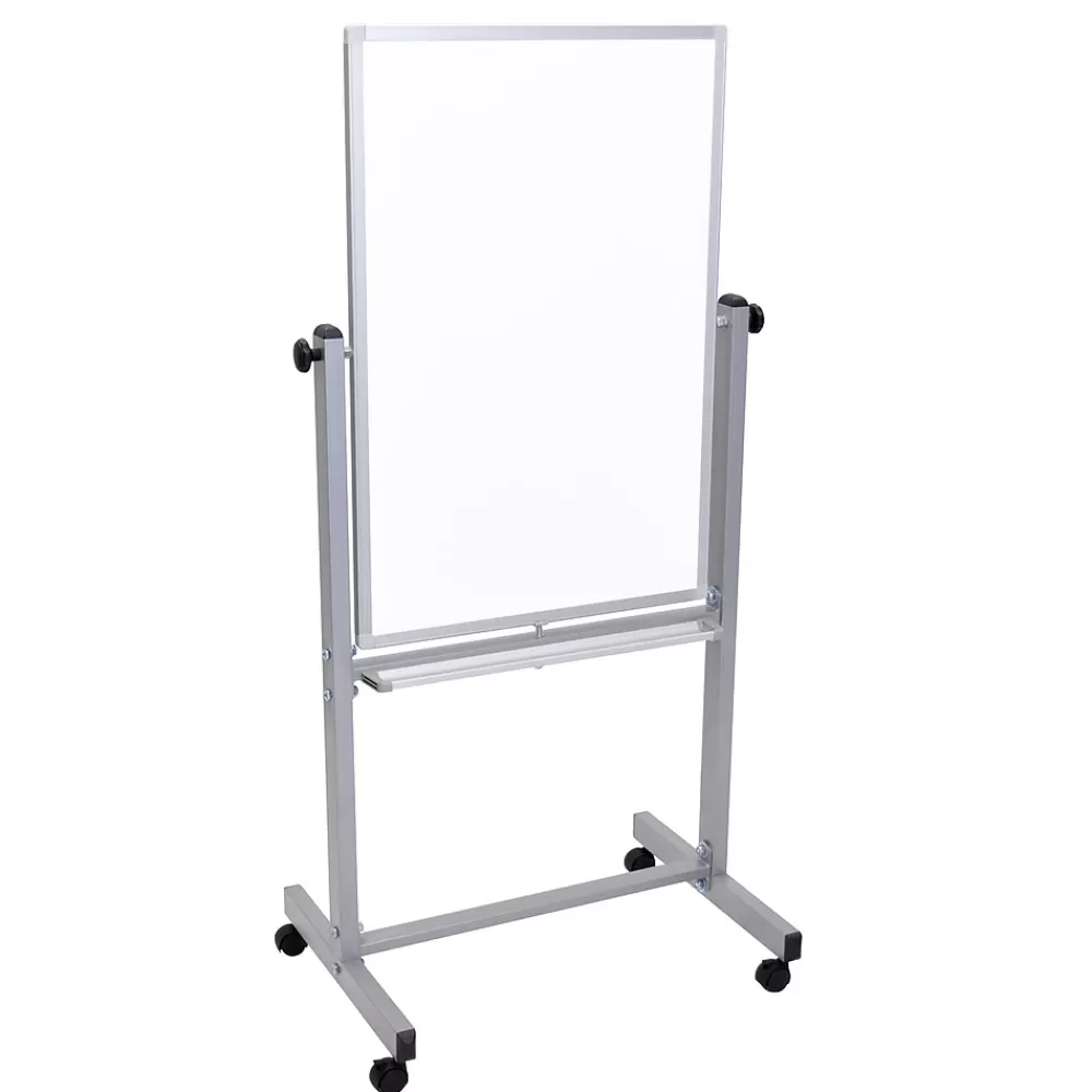 Luxor ® Double Sided Magnetic Whiteboard; Aluminum Frame, 24" x 36" (L270) Sale
