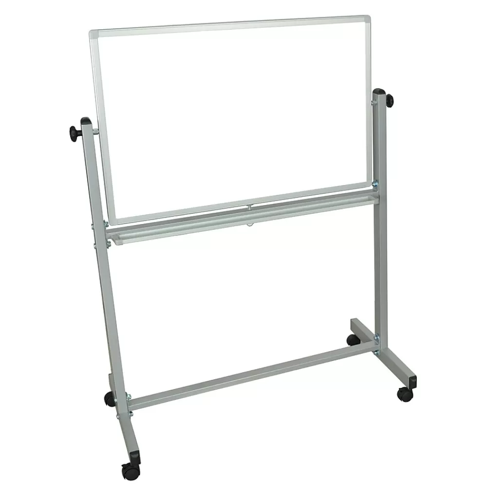 Luxor ® Double Sided Magnetic Whiteboard; Aluminum Frame, 36" x 24" (MB3624WW) Sale
