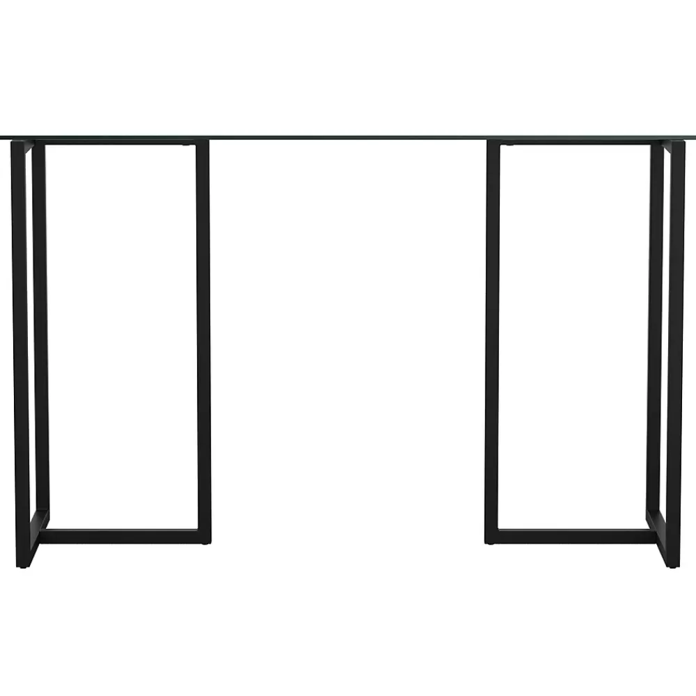 Martha Stewart Eli 47"W Glass/Steel Home Office Desk, Clear/Oil-Rubbed Bronze (XUDK1BK) Online