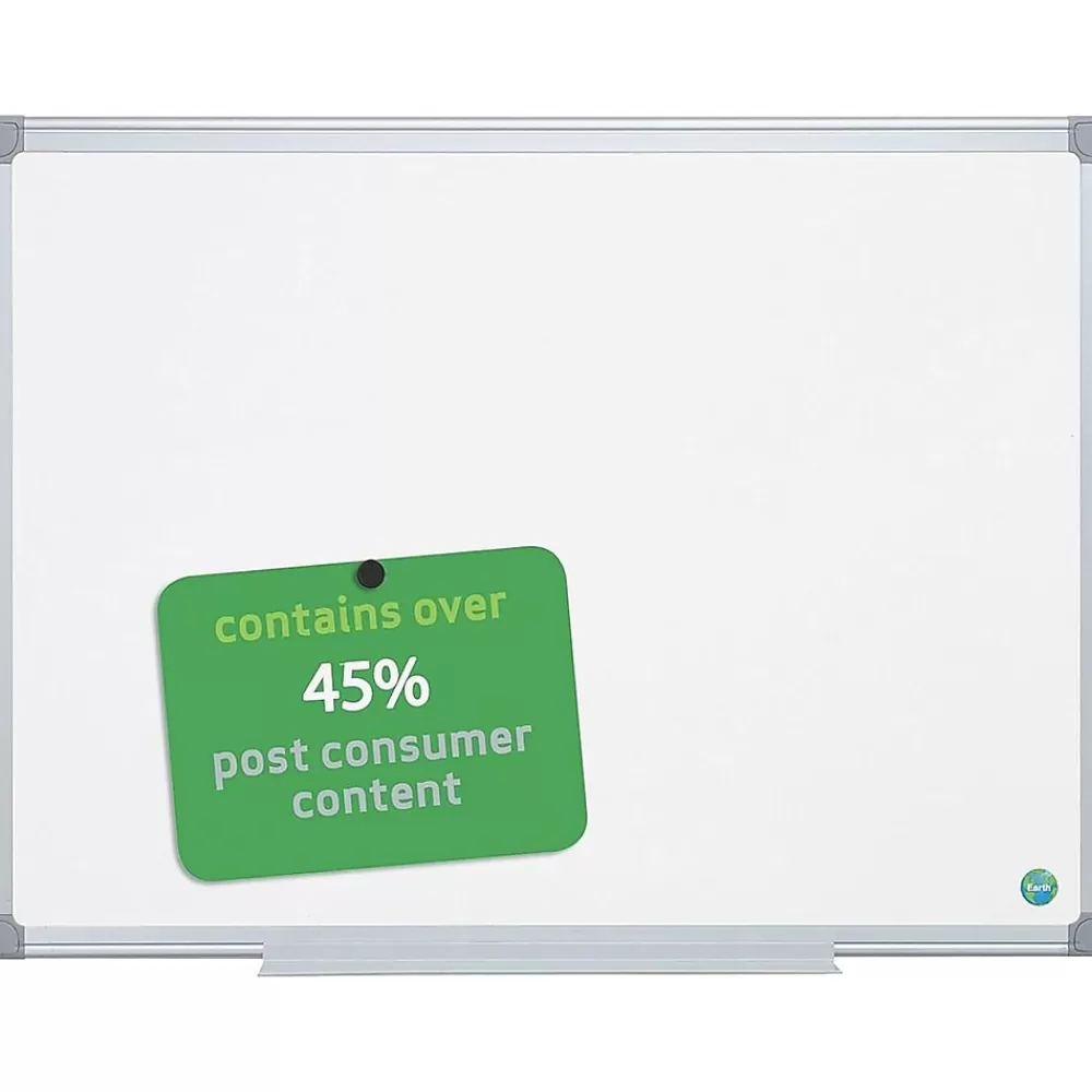 MasterVision Earth Gold Ultra Lacquered Steel Dry-Erase Whiteboard, Aluminum Frame, 4' x 3' (MA0507790) Cheap