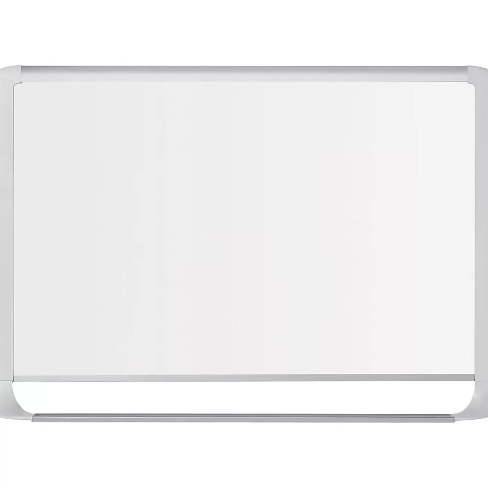MasterVision ® Gold Ultra™ 48" x 96" x 7/10" Steel Magnetic Dry Erase Boards, White (MVI210205) Discount