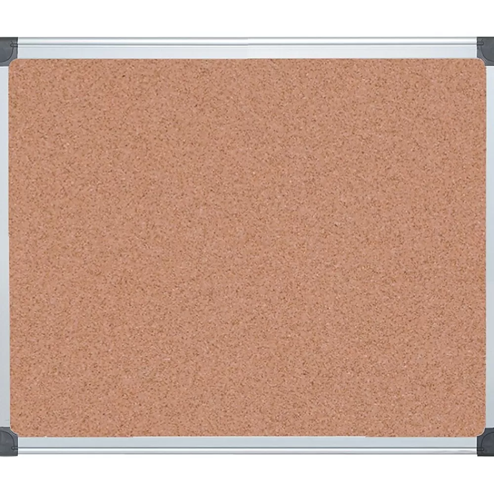 MasterVision ® Value Cork Bulletin Board with Aluminum Frame, 24" x 36", Silver (BVCCA031170) Store