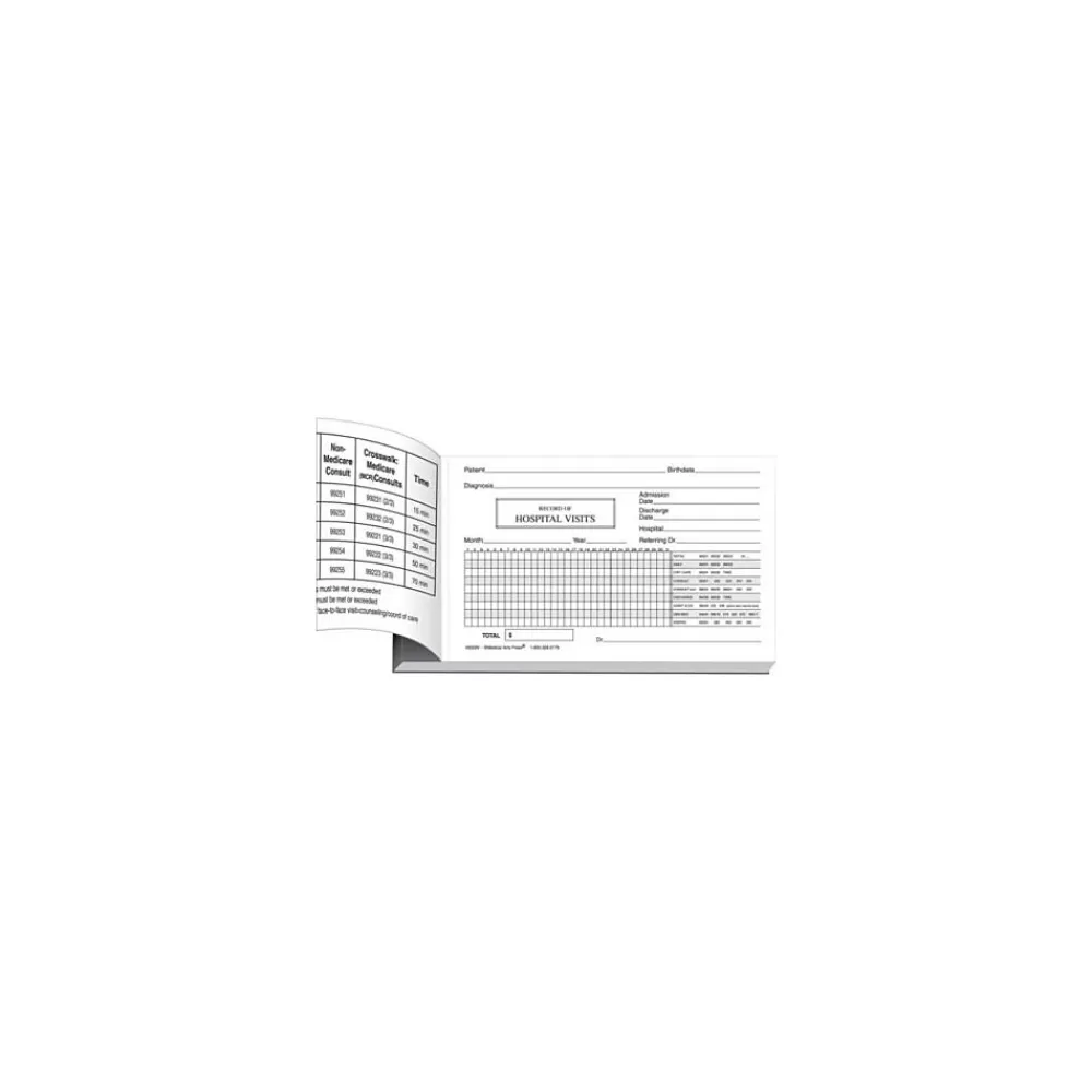 Medical Arts Press Log of Hospital Visits, Pocket-Sized, 2-Part Online