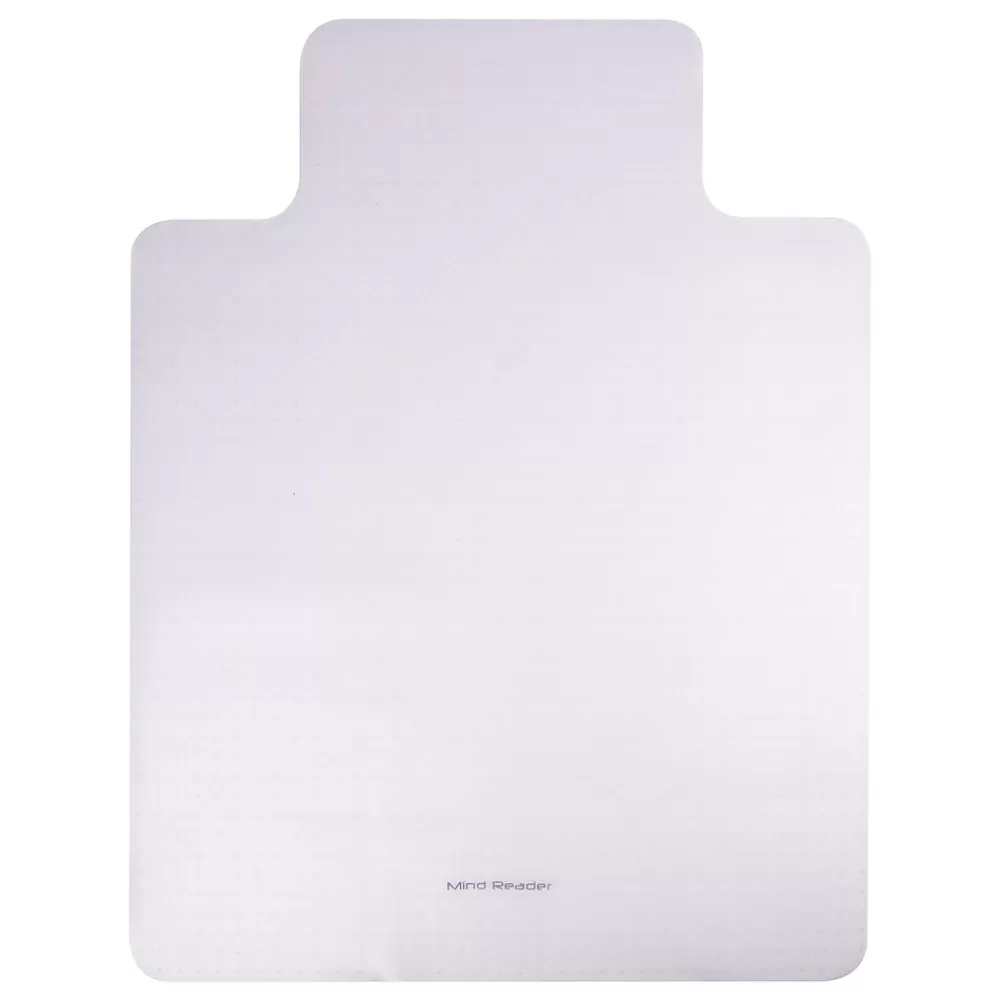 Mind Reader Carpet Chair Mat with Lip, 36" x 48'', Low-Pile, Clear (OFFCMAT-CLR) Hot