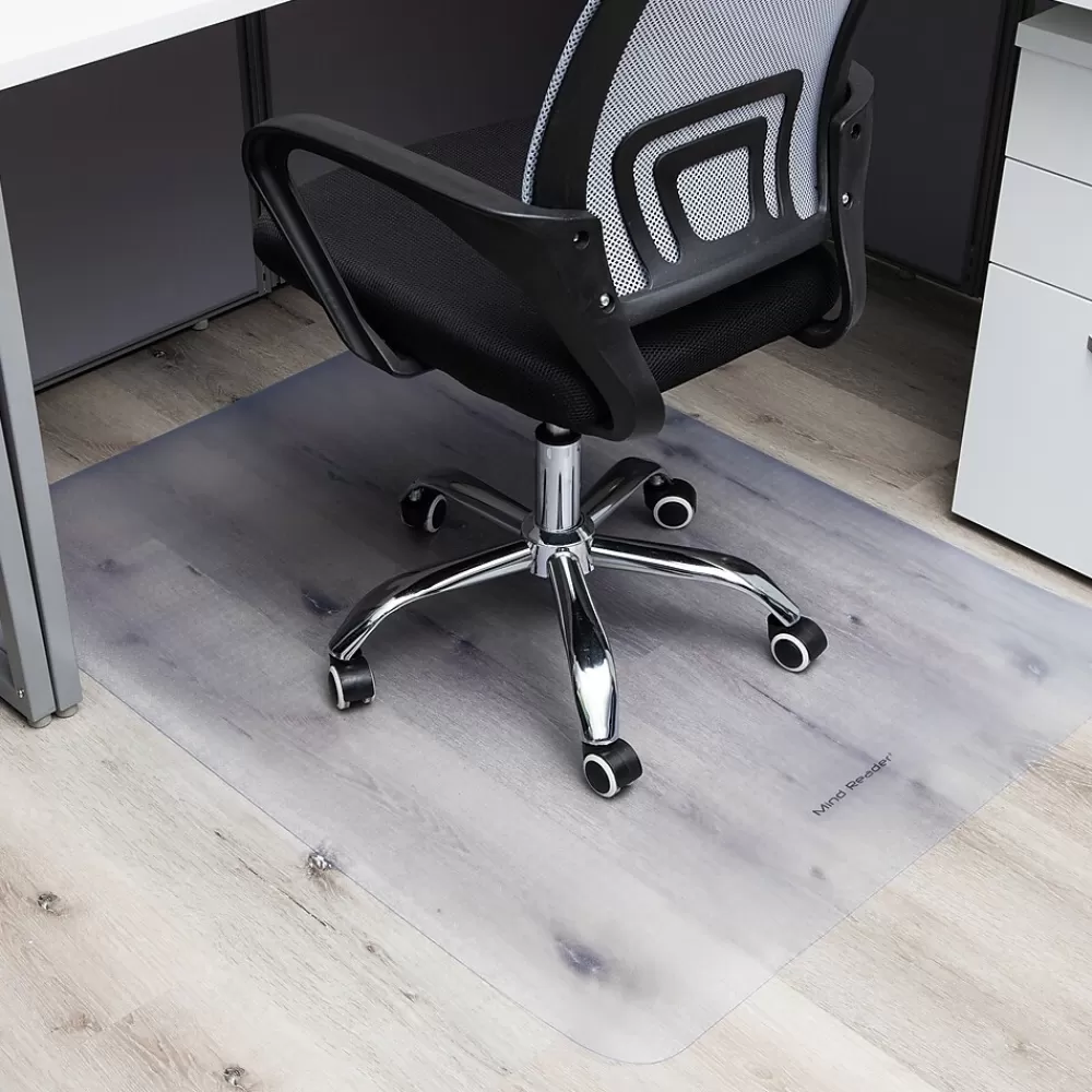 Mind Reader Hard Floor Chair Mat, 35" x 47'', Clear (FLCREC-CLR) Fashion