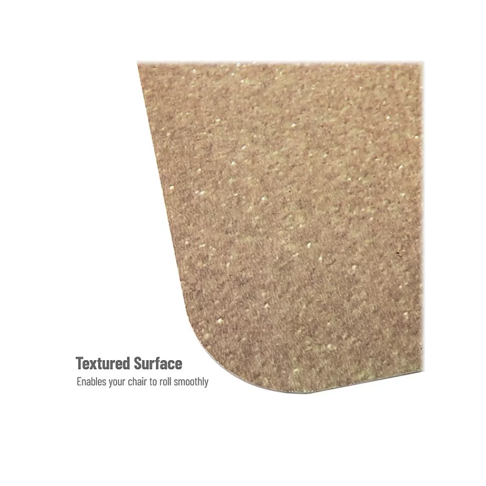 Mind Reader Hard Floor Chair Mat, 47" x 35", Tan, Polycarbonate (BEACHMAT-ASST) Store