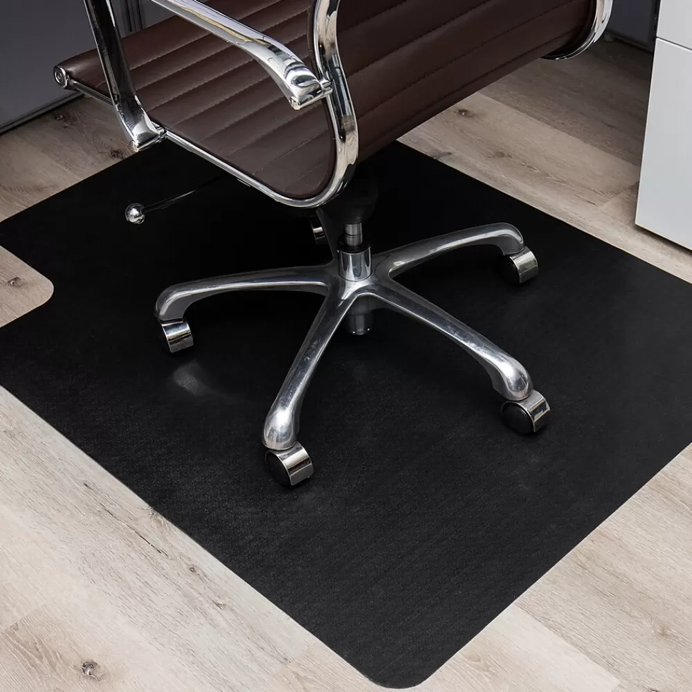 Mind Reader Hard Floor Chair Mat with Lip, 36" x 48'', Black (OFFCMAT-BLK) Sale