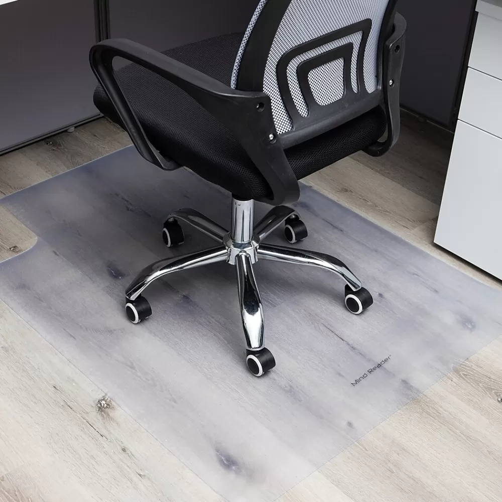 Mind Reader Hard Floor Chair Mat with Lip, 35" x 47'', Clear (FLCMAT-CLR) Sale