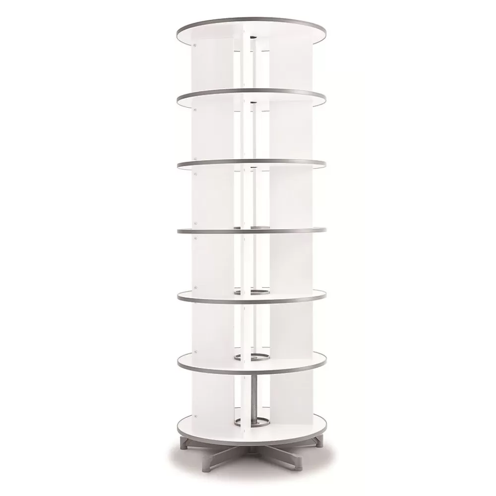 Moll Rotary 6-Tier Spin & File Binder Storage Carousel, White (TURN6) Shop