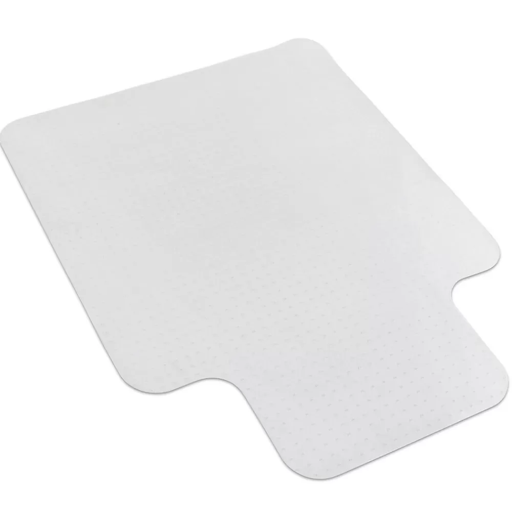 Mount-It! Carpet Chair Mat with Lip, 35.5" x 47", Clear Vinyl (MI-7817) New