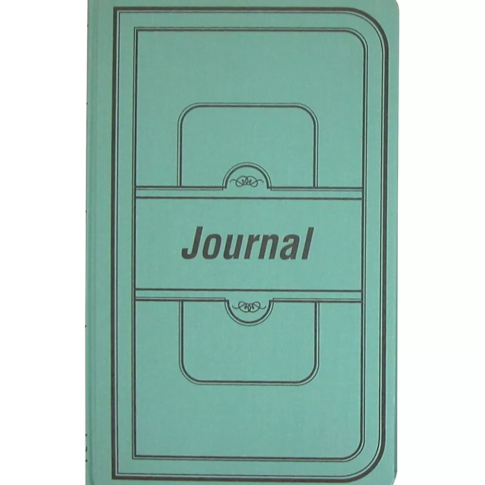 National Brand National Canvas Tuff Series Accounting Journal, 12.13" x 7.63", Green, 250 Sheets/Book (A66500J) Online