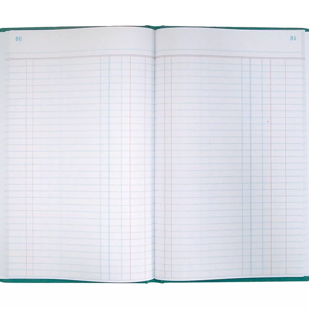National Brand National Canvas Tuff Series Accounting Journal, 12.13" x 7.63", Green, 250 Sheets/Book (A66500J) Online
