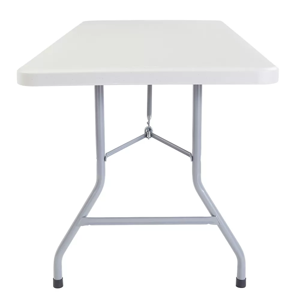 National Public Seating BT3000 Series 6' x 30" Plastic Folding Table, Speckled Gray (BT3072) Best Sale