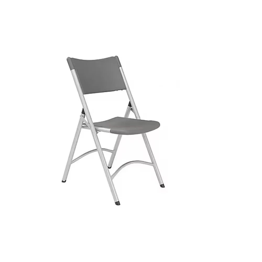 National Public Seating NPS 600 Series Heavy Duty Plastic Folding Chair, Charcoal Slate, 100 Pack (620/100) Best Sale