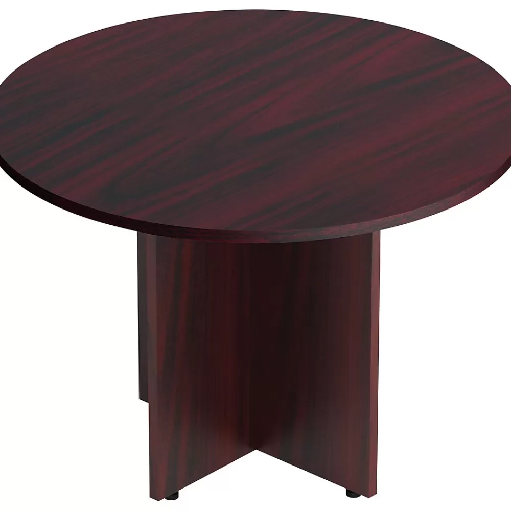 Offices to go 42" Dia. Superior Laminate Round Conference Table, American Mahogany (TDSL42RAML) Flash Sale