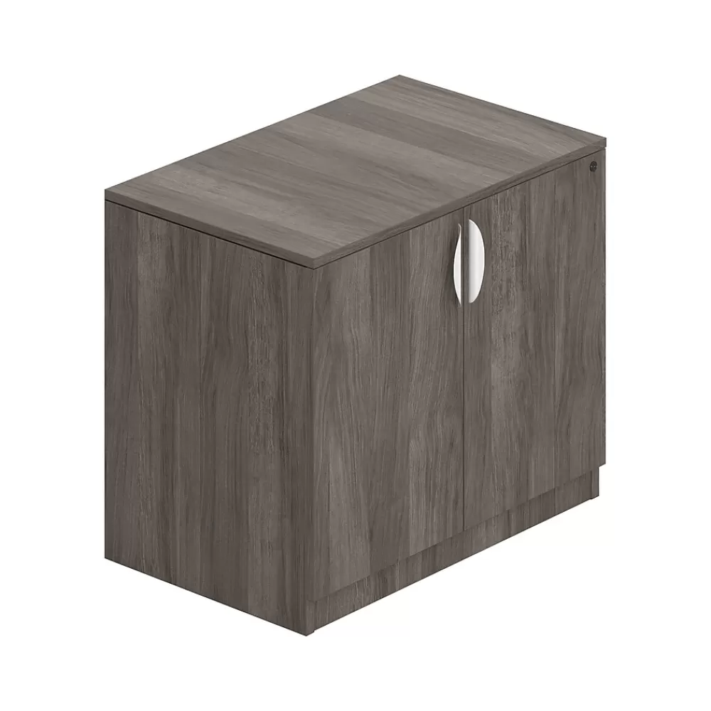 Offices to go 29.5" Laminate Storage Cabinet with Lock with 1 Shelf, Artisan Gray (TDSL3622SCAGL) Outlet