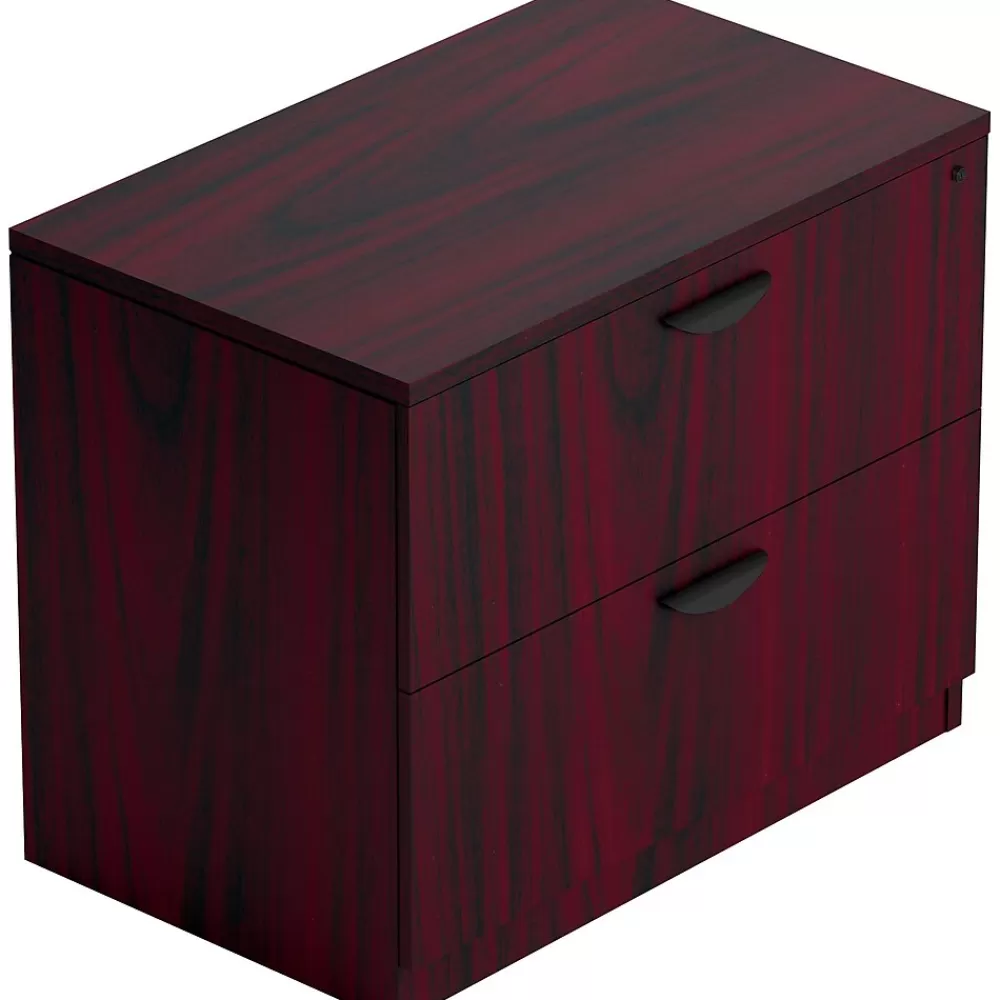 Offices to go 2-Drawer Lateral File Cabinet, Letter/Legal, , 36"W (TDSL3622LFAML) American Mahogany Clearance