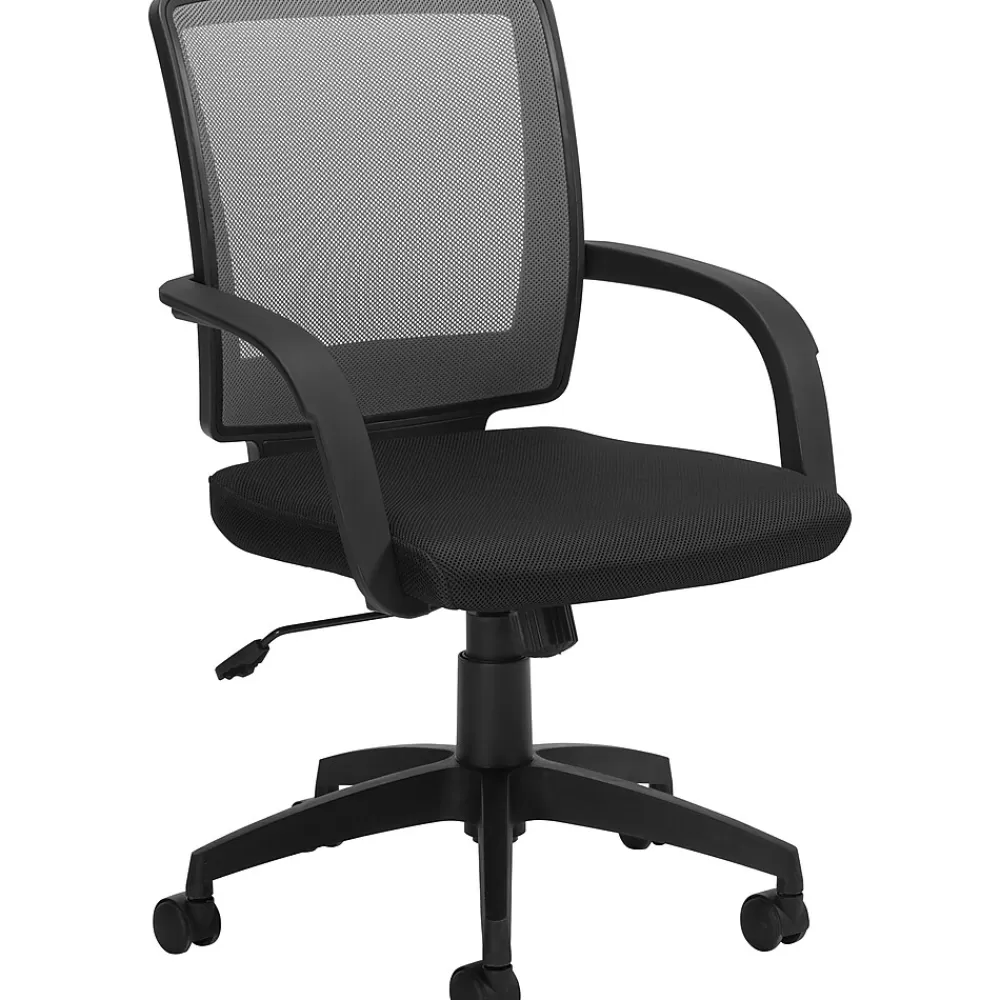 Offices to go Managers Chair, Mesh, Gray/Black, Seat: 18 1/2"Wx17 1/2"D, Back: 18 1/2"Hx17 1/2"W Cheap