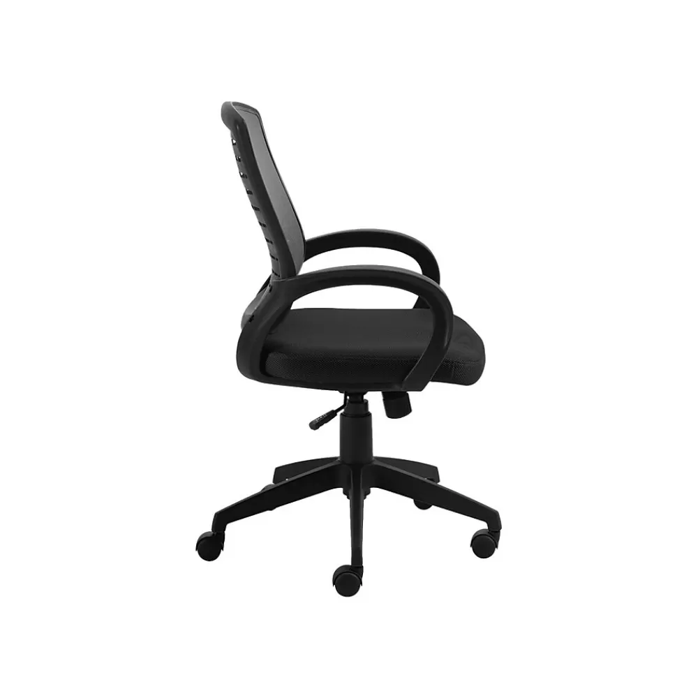 Offices to go Mesh Back Fabric Manager Chair, Gray and Black (OTG10902B) Sale