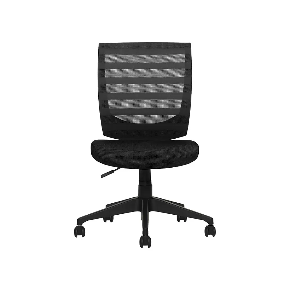 Offices to go Mesh Back Fabric Task Chair, Black (OTG11922B) Discount