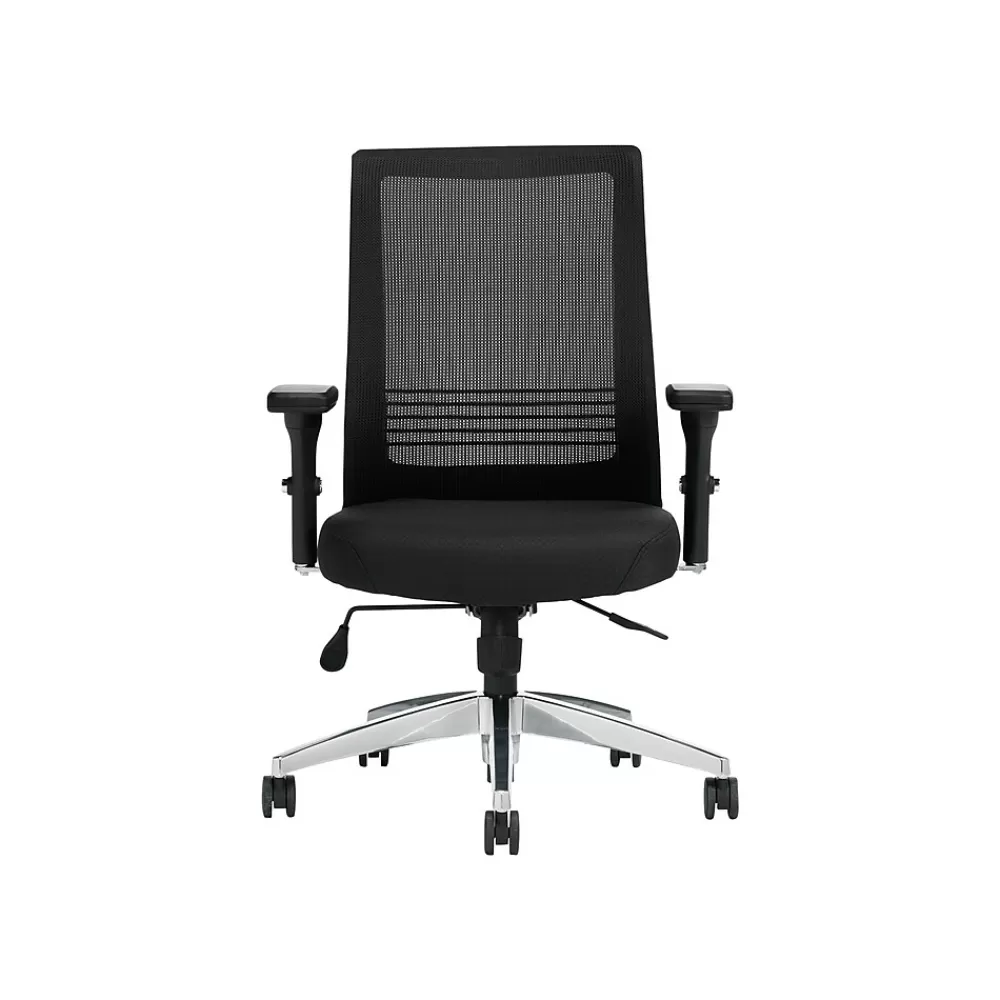 Offices to go Mesh Back Patterned Fabric Task Chair, Black (OTG11325B) Hot