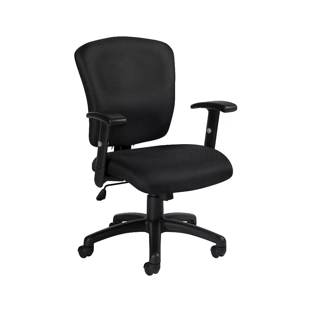 Offices to go Multi-Function Fabric Task Chair, Black (OTG11850B) Best