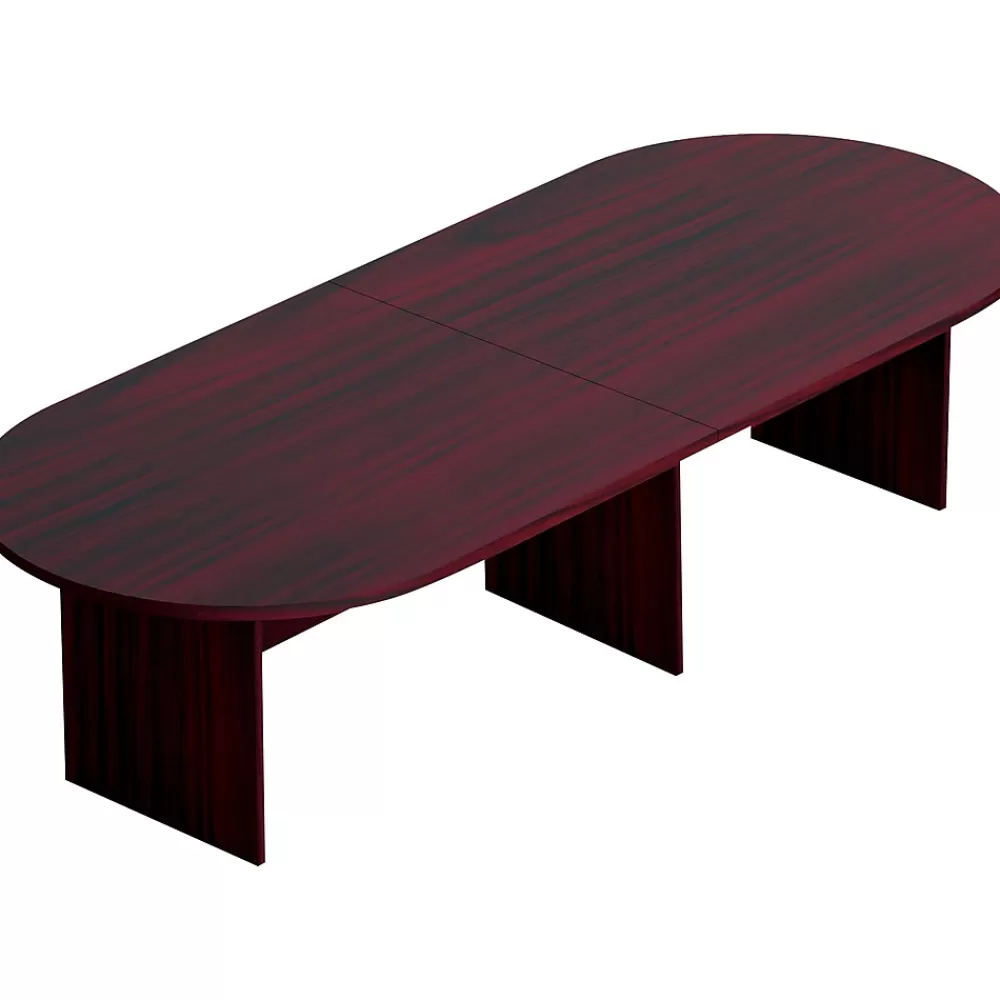 Offices to go Racetrack Conference Table, American Mahogany, 29 1/2"H x 120"W x 48"D Discount