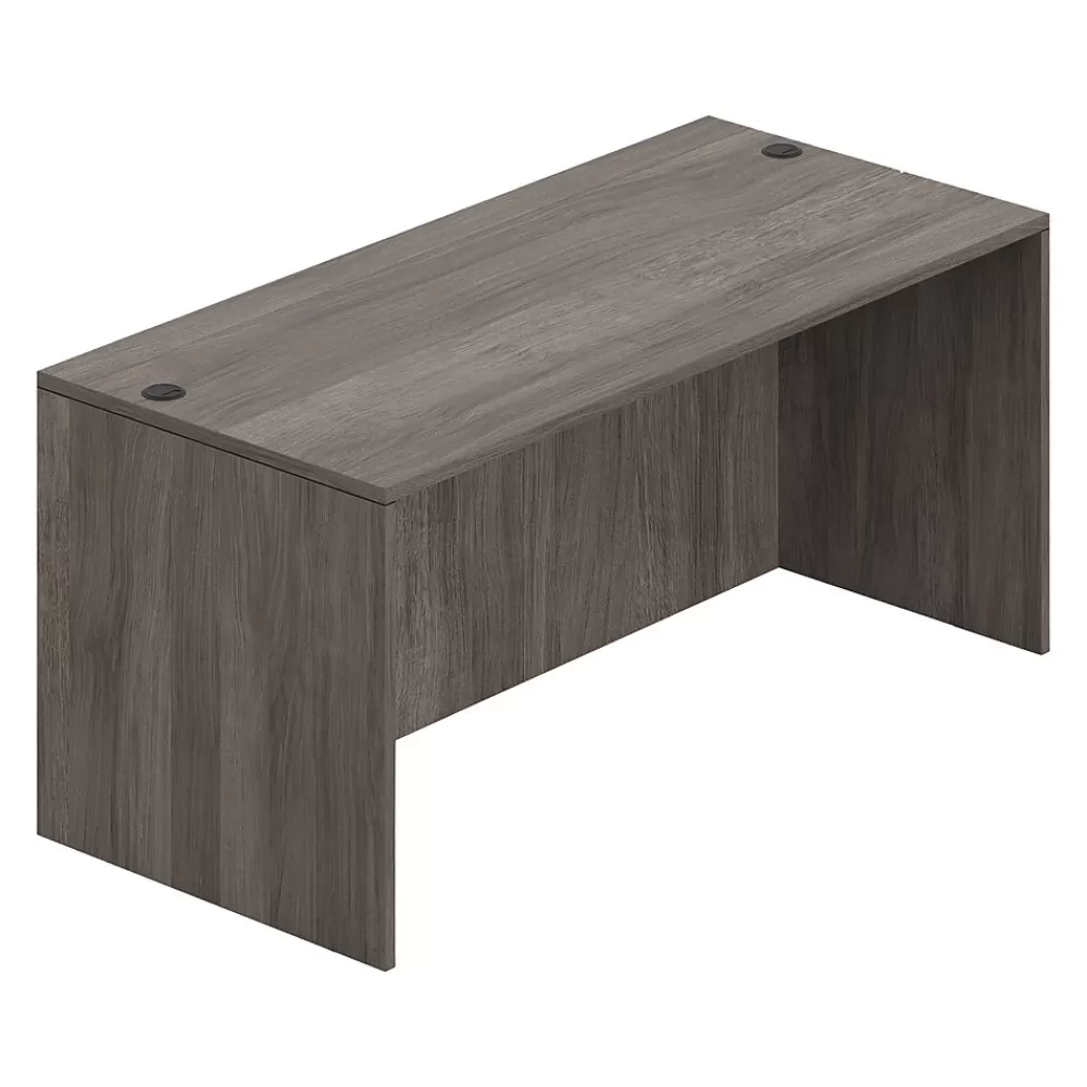 Offices to go Superior 66" Desk Shell, Artisan Gray (TDSL6630DSAGL) Flash Sale