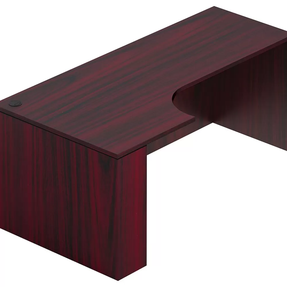 Offices to go Superior Laminate Credenza with Left Corner Extension, American (TDSL7136CEL-AML) Mahogany Discount