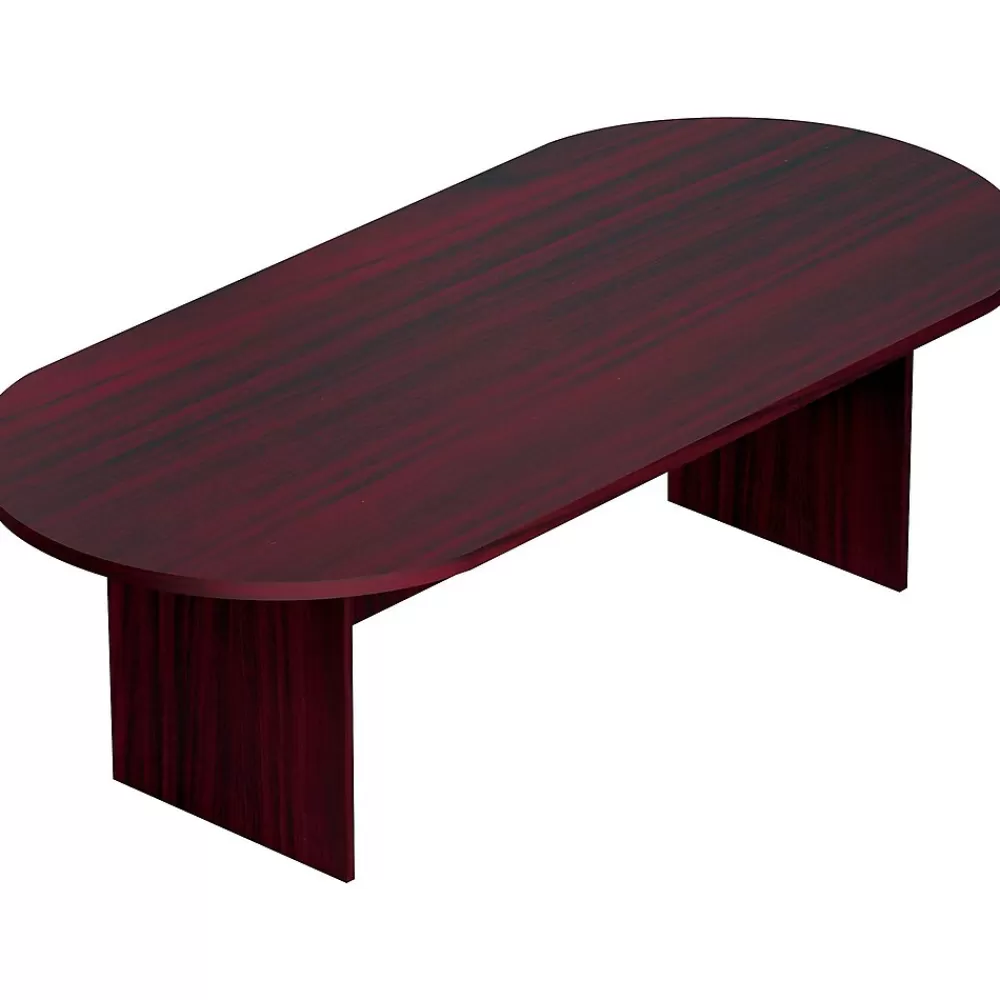 Offices to go Superior Laminate 95"L Racetrack Conference Table, American Mahogany (SL9544RS-AML) Discount