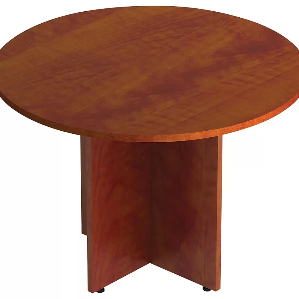 Offices to go Superior Round Conference Table, American Dark Cherry (TDSL42RADC) Store