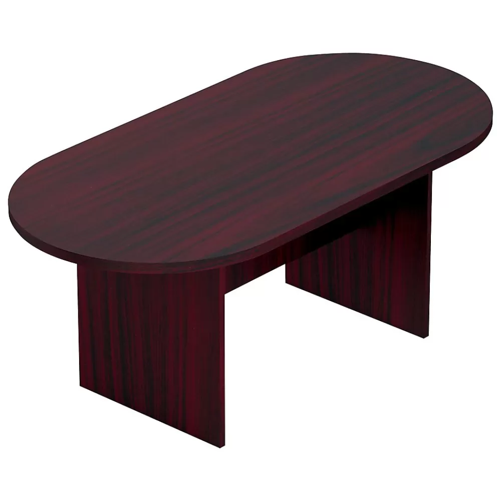 Offices to go Superior 71''W Racetrack Conference Table, Mahogany (SL7136RS-AML) Clearance