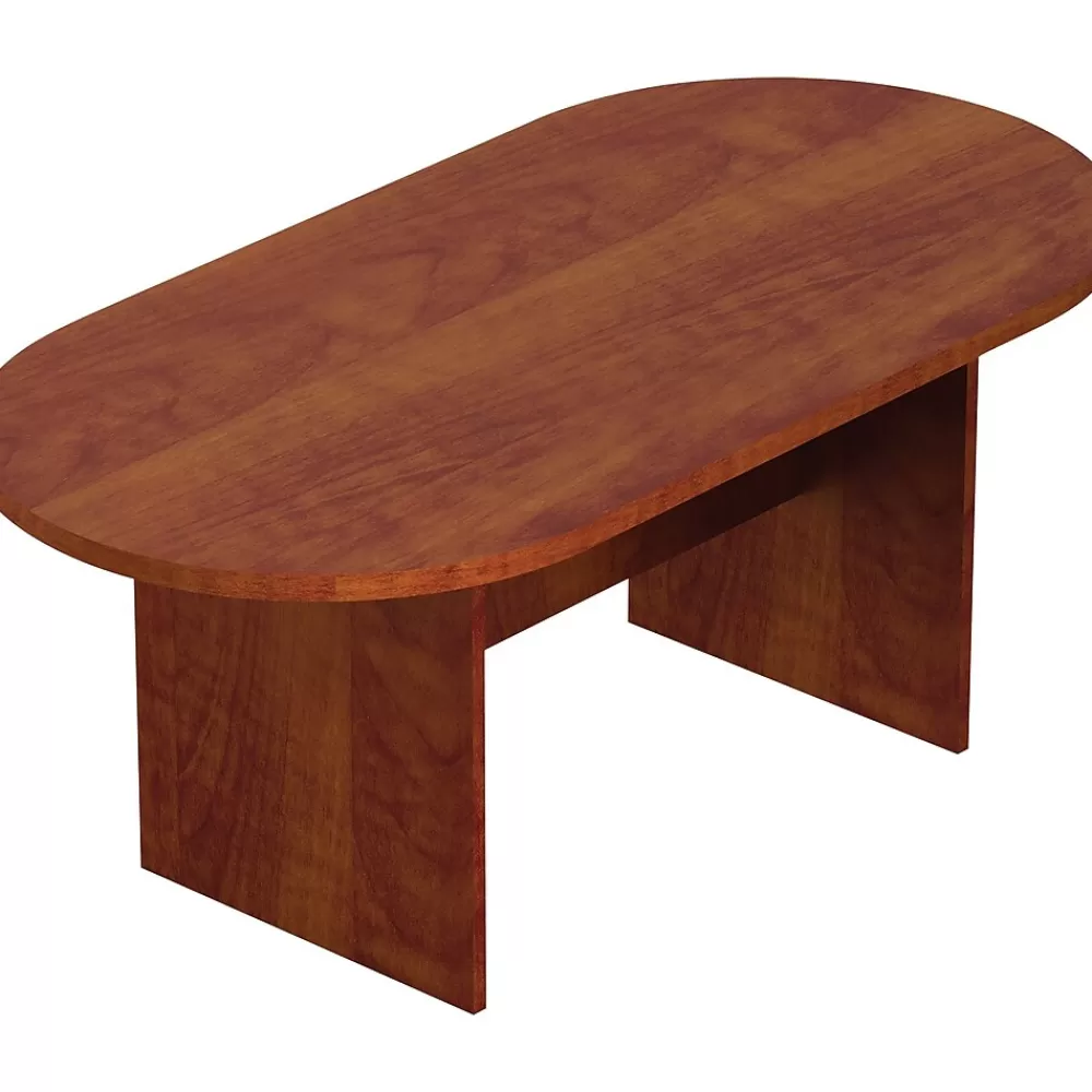 Offices to go 71"W Racetrack Conference Table, American Dark Cherry (TDSL7136RSADC) Shop