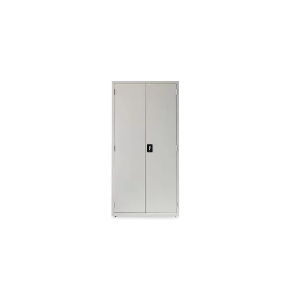 OIF 72"H Steel Storage Cabinet with 5 Shelves, Light Gray (CM7218LG) New