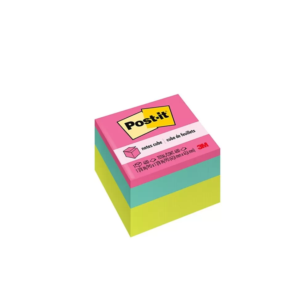 Post-it Bright Colors Notes, 1 7/8" x 1 7/8", Assorted Collection, 400 Sheet/Pad (2051-BRT) Best Sale