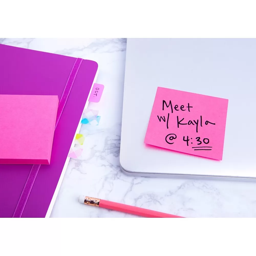 Post-it Bright Colors Notes, 1 7/8" x 1 7/8", Assorted Collection, 400 Sheet/Pad (2051-BRT) Best Sale
