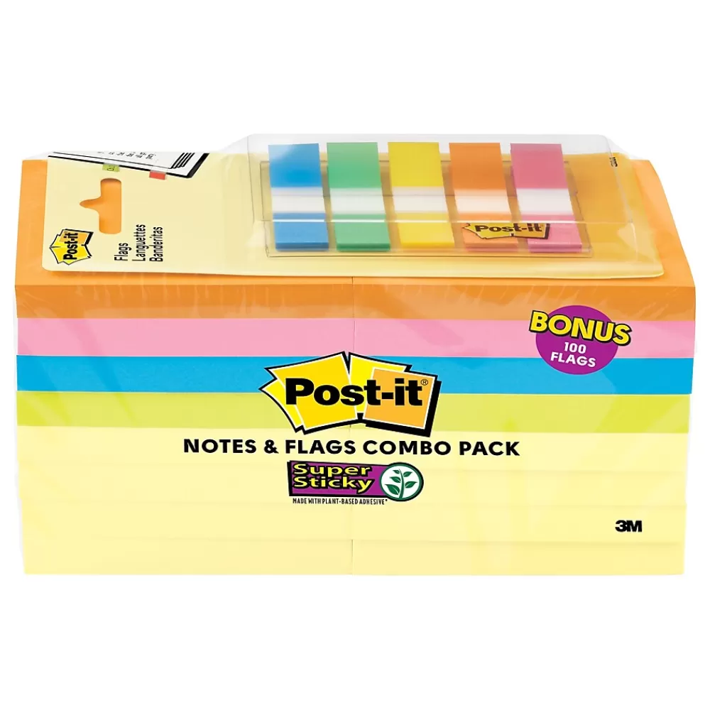 Post-it Notes Combo Pack, 3" x 3", Assorted Collection, 90 Sheet/Pad, 16 Pads/Pack (654-16SSCY-B) Best Sale