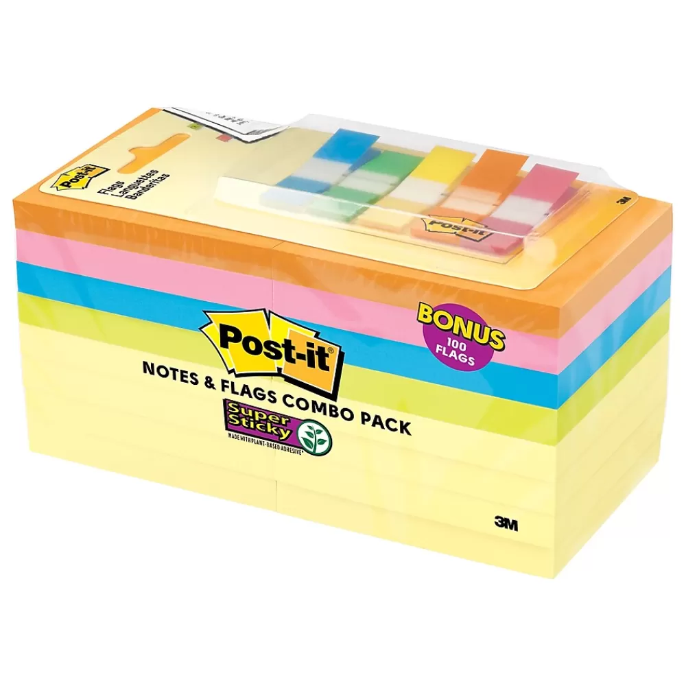 Post-it Notes Combo Pack, 3" x 3", Assorted Collection, 90 Sheet/Pad, 16 Pads/Pack (654-16SSCY-B) Best Sale