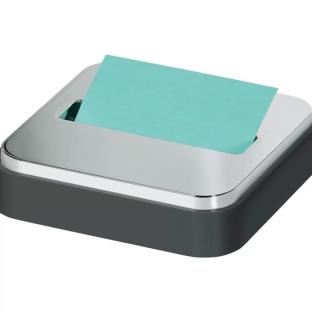 Post-it ® Pop-up Notes Dispenser for 3" x 3" notes, Black with Steel Top (STL-330-B) Cheap